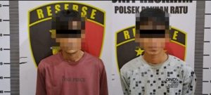 Polsek Pakuan Ratu, Amankan Pelaku Tindak Pidana Pencurian Buah Sawit 
