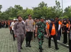 Apel Siaga Pengawasan Masa tenang, Kapolres Waykanan Komitmen Menjaga Keamanan, ketertiban Pilkada 2024