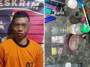 Pelaku Curanmor di Tangkap, 5 Paket Sabu di Temukan di Dalam Pakaian Tersangka