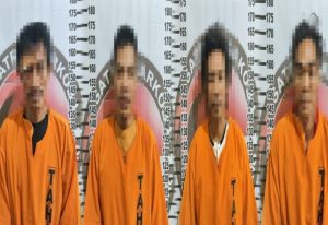 Asyik Pesta Sabu 4 pria di Menggala di Tangkap Satreskoba Polres Tulang Bawang Lampung 