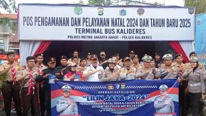 Ditlantas Polda Metro Jaya Melakukan Peninjauan Di Terminal Kalideres Sekaligus Melakukan Pengecekan Kesiapan Anggota PAM Nataru