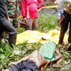Seorang Pria Warga Kampung Juku Batu Banjit, Di Temukan Sudah Tak Bernyawa Di Pinggir Kali