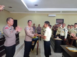 HUT Satpam Ke – 44, Polres Way Kanan Lakukan Syukuran di Aula Adhi Pradana