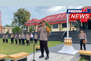 Apel Jam Pimpinan, Wakapolres Way Kanan Beri Peringatan Keras Hindari Judol.