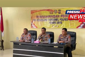 Kapolres Berikan Konseling dan Arahan Kepada 27 Personel di Polres Way Kanan