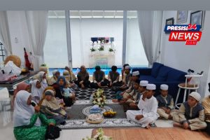 Pengusaha Muda Stevanie Nathalya S.H.C.TL.M.A.P mengadakan Syukuran Dan Santunan Anak Yatim Piatu Di Kediaman 