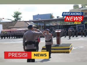 Upacara Pembinaan Tradisi Bintara dan Tamtama Remaja Satbrimob Polda Lampung