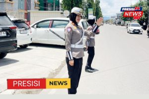 Polwan Polres Pinrang Amankan Shalat Jumat di Beberapa Masjid