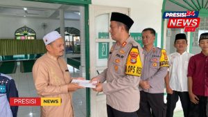 Semarak Ramadhan, Kapolres Way Kanan Berikan Tali Asih Kepada Anak Yatim