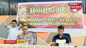 Polres Pinrang Ungkap Kasus Narkoba 3,7 Kg, Dilanjutkan Buka Puasa Bersama