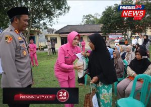 Bansos Ramadhan, Kapolres Salurkan Paket Sembako Kepada Kaum Dhuafa
