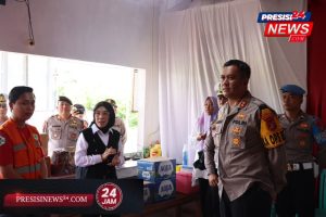 Pastikan Mudik Aman dan Nyaman, Kapolres Way Kanan Tinjau Pos Pelayanan Lebaran 2025