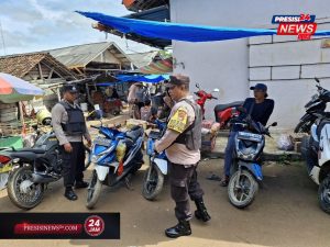 Cegah Premanisme, Polsek Buay Bahuga Gelar Patroli di Pasar Bumi Harjo