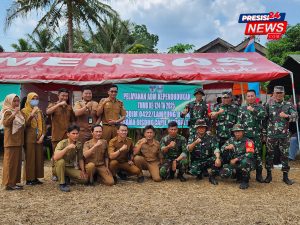 Tim Kesehatan TMMD Ke-124 Kodim 0422/Lampung Barat Kembali Berikan Pelayanan Kesehatan Gratis