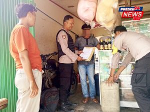 Operasi Pekat Krakatau 2025, Polsek Buay Bahuga Razia Miras dan Ajak Masyarakat Laporkan Aksi Premanisme