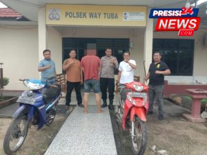 Curat di Way Kanan, Polsek Way Tuba Ringkus Pelaku Curi Sepeda Motor di Say Umpu