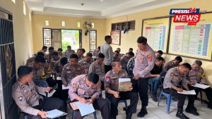 Tingkatkan Pelayanan Publik, Polres Way Kanan Gelar Asistensi Bidang Manejemen SDM di Polsek Blambangan Umpu