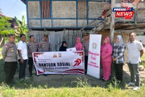Polres Pinrang Salurkan Bantuan Sosial dalam Rangka HUT Bhayangkara ke-79