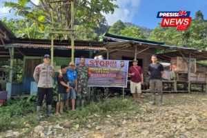 Polsek Sepauk & Koramil Gelar Patroli Gabungan, Sosialisasi Stop PETI Di Wilayah Rawan Tambang Emas Ilegal