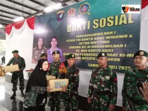 Kapoksahli Pangdam XII/Tpr Dampingi Pangkogabwilhan 1 Kunjungi PLBN Aruk