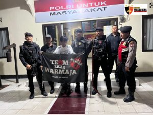 Patroli Enggang Polresta Pontianak Bubarkan Sekelompok Remaja di Jalan Ilham, Amankan Satu Sajam