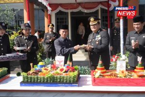 Puncak Hari Bhayangkara Ke-79, Polres Sintang Gelar Upacara Di Kantor Bupati Sintang