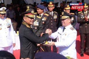 Meriah dan Khidmat, Polda Kalbar Gelar Upacara HUT Bhayangkara ke-79 di Kantor Gubernur