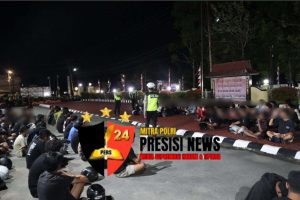 Gelaran Patroli Cipta Kondidi, Polres Sintang Gerrbek Balap Liar : Ratusan Motor Dan Remaja Diamankan