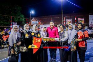 Polres Pinrang Rayakan Penutupan Pertandingan Bola Voli Dalam Rangka HKGB ke-73 Dengan Suasana Kekeluargaan