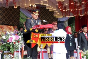 Kapolres Lampung Barat Pimpin Upacara Penurunan Bendera HUT RI ke-80