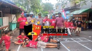 HUT RI ke-80, Polisi Dan Warga RW 003 Duri Selatan Rayakan Dengan Kebersamaan