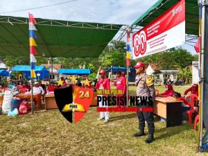 Semarak HUT RI ke-80, Polsek Negeri Besar Ikuti Olahraga Bersama Di Tingkat Kampung