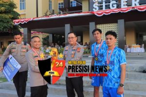 Liga Minisoccer Kapolda Cup 2025 Berkahir, Kapolda Lampung Berikan Langsung Piala Bergilir