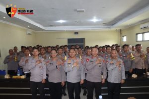 Kunjungi Polres Way Kanan, Direktorat Binmas Polda Lampung Berikan Pembinaan Bhabinkamtibmas