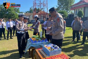 Syukuran Hari Lalu Lintas Bhayangkara ke-70, Kapolres Way Kanan Ajak Anggota Pahami Makna Dharmakerta Marga Raksyaka