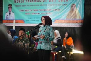 Bupati Ayu Asalasyah Menghadiri Gema Cermat Taman Asri Baradatu Terkait Penggunaan Obat 