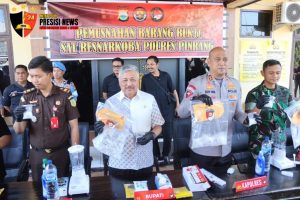 Polres Pinrang Musnahkan Barang Bukti Narkoba, Bukti Komitmen Pemberantasan