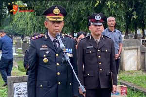 Polres Metro Jakarta Barat Lepas Kepergian Aiptu Victor Maruli Munthe dengan Upacara Kedinasan Penuh Hormat