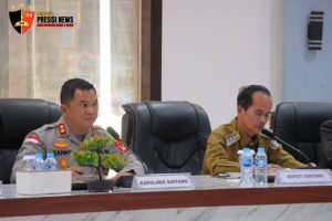 Polres Sintang Gelar Rakor Lintas Sektoral Bahas Stabilitas Kamtibmas