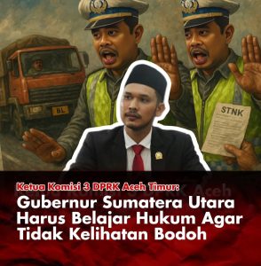 Gubernur Sumatera Utara Harus belajar hukum, Agar tidak kelihatan bodoh
