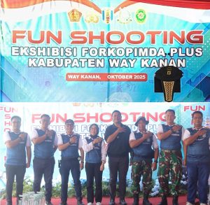 Ayu Asalasiyah, S.Ked., menghadiri Acara Fun Shooting Ekshibisi Forkopimda Plus Way Kanan Cup 2025