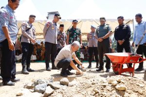 Pembangunan Pos Polisi Batulappa Resmi Dimulai dengan Peletakan Batu Pertama