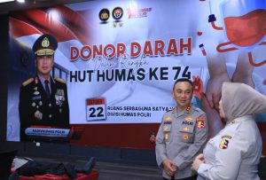 Jelang Hari Jadi ke-74, Humas Polri Gelar Donor Darah